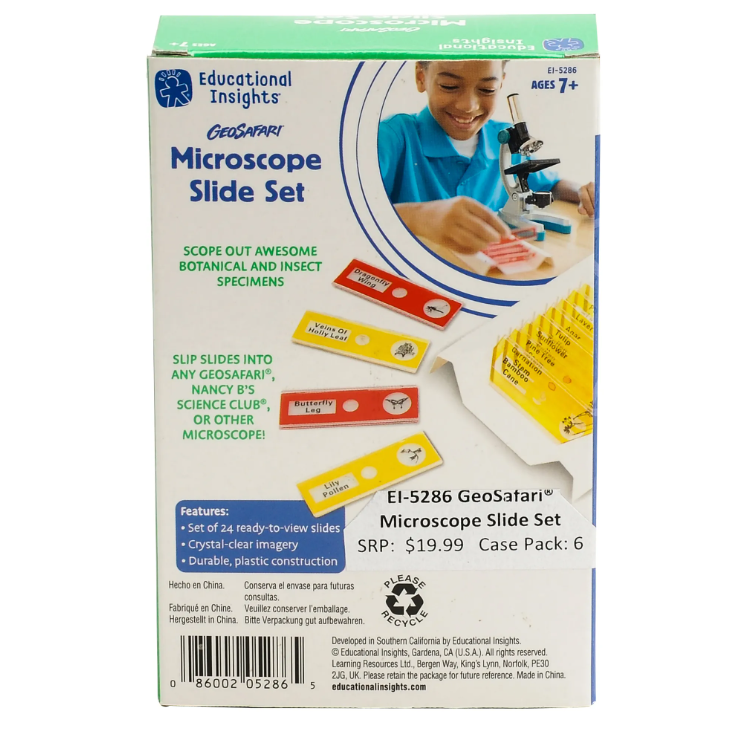 MICROSCOPE SLIDE SET GEOSAFARI