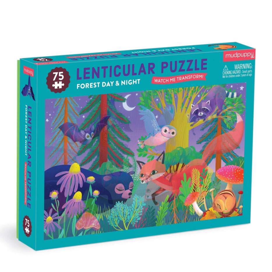 PUZZLE LENTICULAR FOREST DAY & NIGHT 75 PC