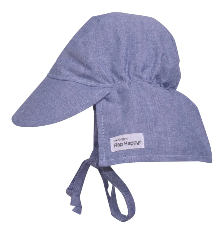 FLAP HAT WITH TIE