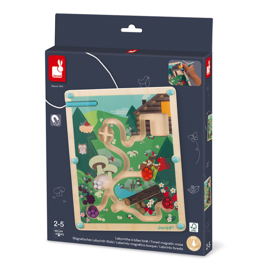 MAGNETIC MAZE FOREST WOODEN