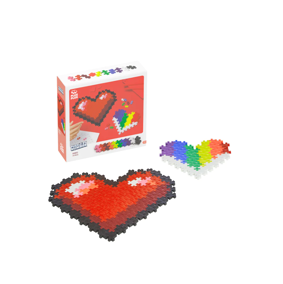 HEARTS 250PC PUZZLE BY NUMBER