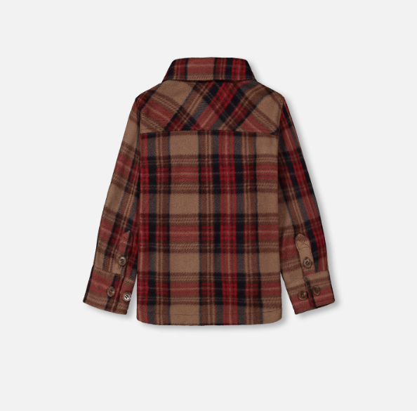 SHIRT SOFT BROWN PLAID