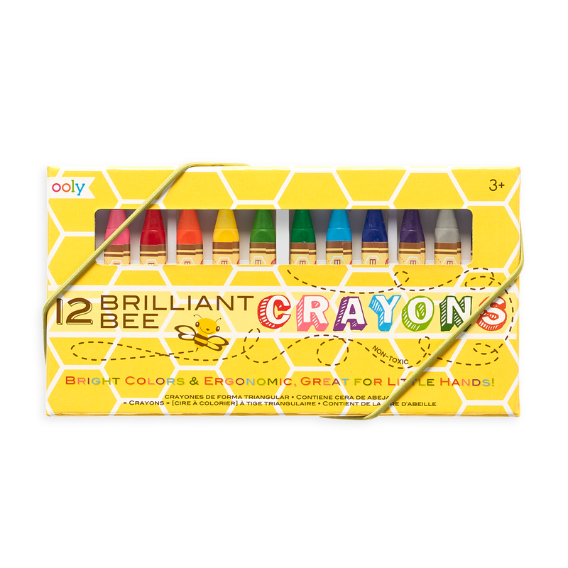 CRAYONS BRILLIANT BEESWAX 12PK