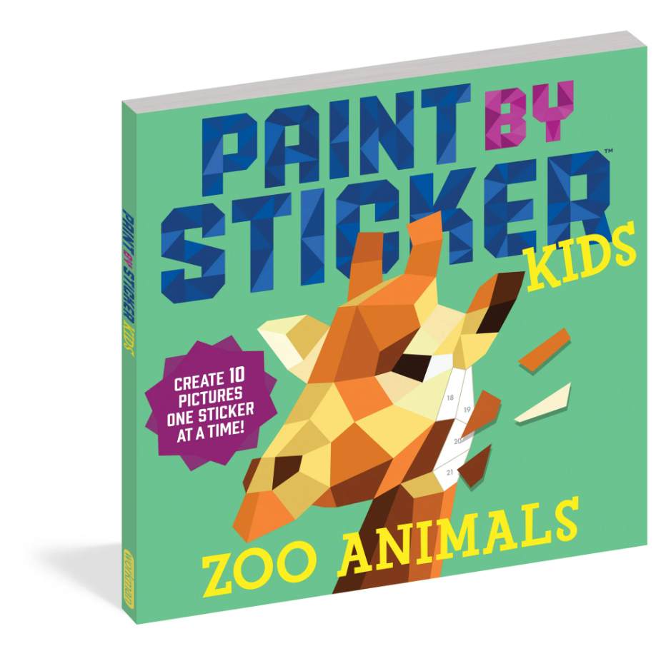 PAINT BY STICKER: ZOO ANIMALS