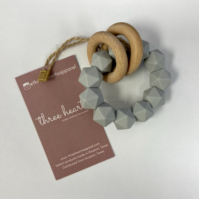 SILICONE TEETHER RATTLE