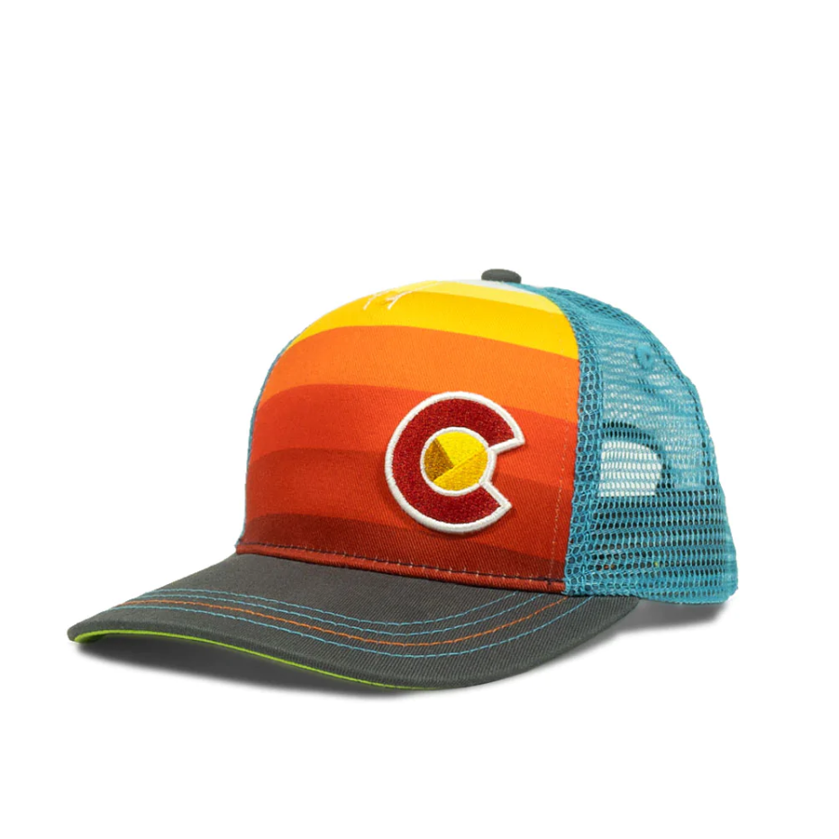 2-3Y TRUCKER SUNSET FADER HAT: LIL' FIT