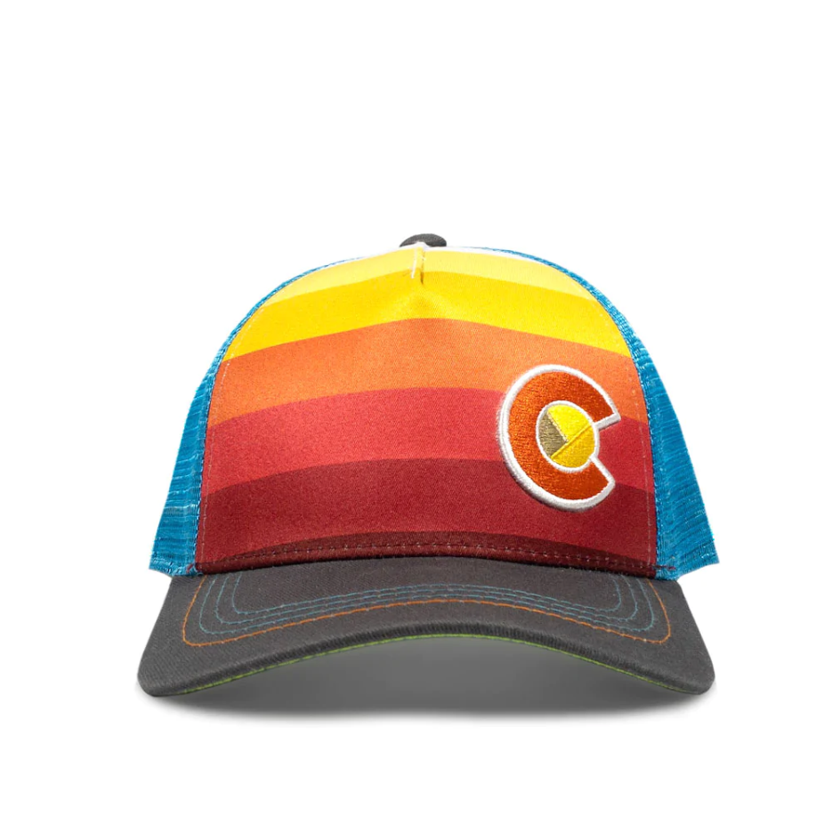 KIDS TRUCKER SUNSET FADER HAT