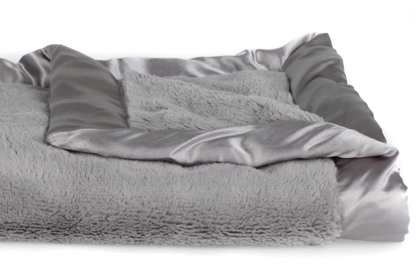 BLANKIE SATIN TRIM GRAY