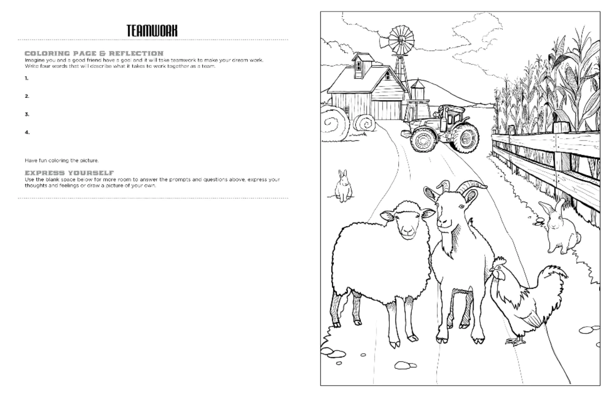 COLORING BOOK DISCOVER THE BARN