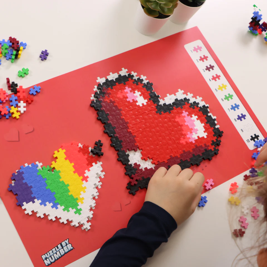 HEARTS 250PC PUZZLE BY NUMBER