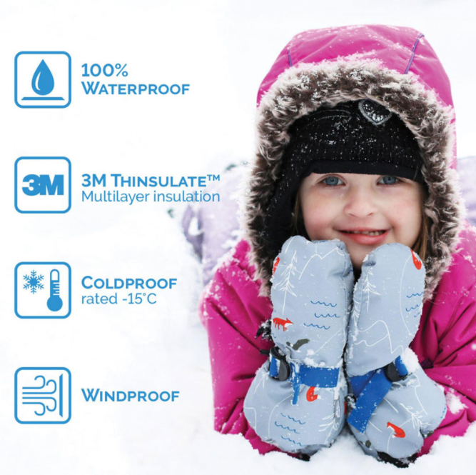 MITTENS WATERPROOF TOASTY-DRY