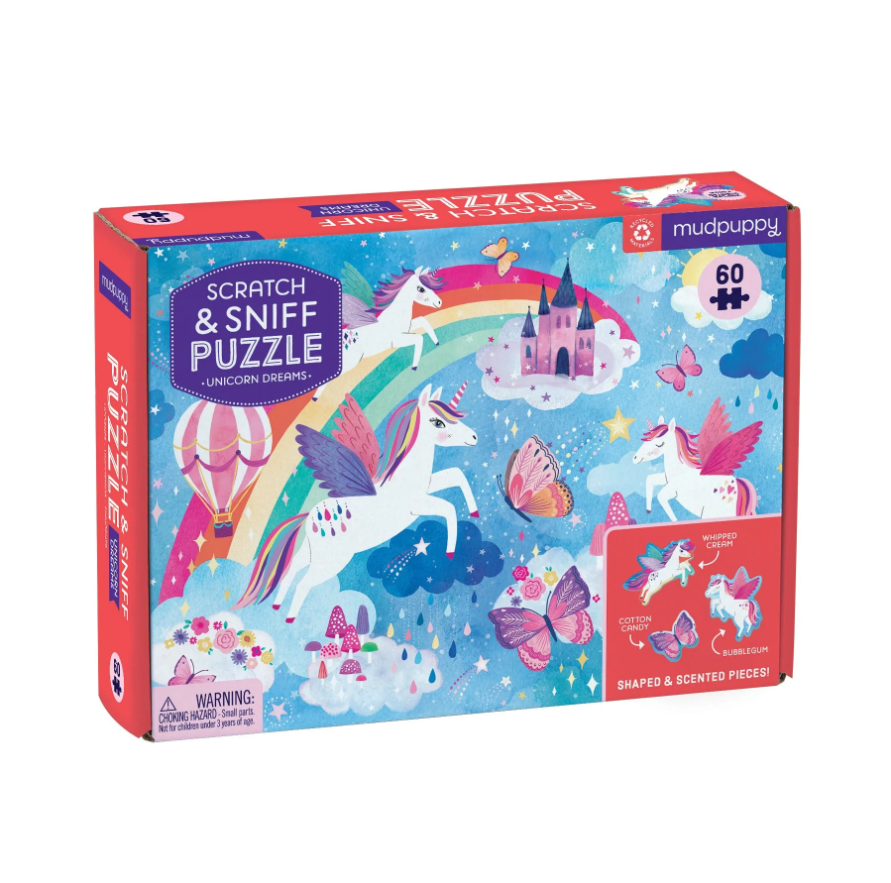 PUZZLE SCRATCH & SNIFF UNICORN DREAMS