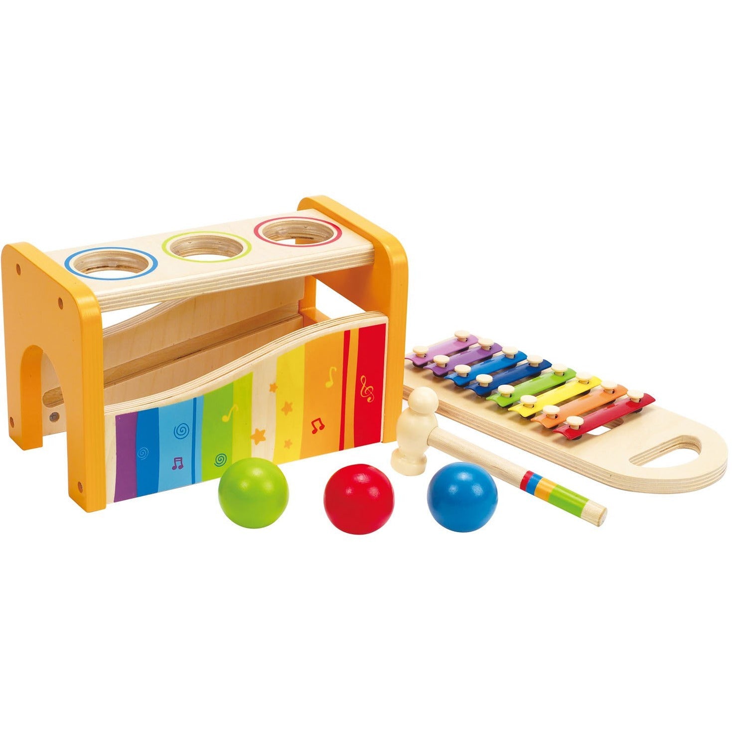 POUND AND TAP MUSICAL BENCH