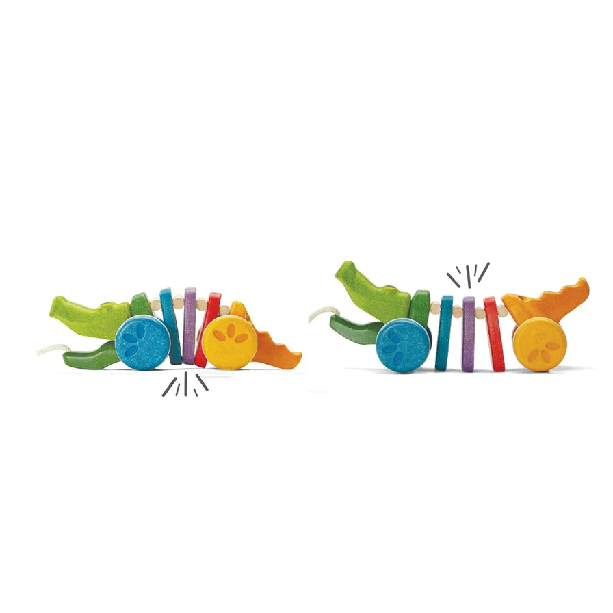 PULL ALONG ALLIGATOR RAINBOW