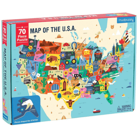 PUZZLE 70 PCE USA MAP