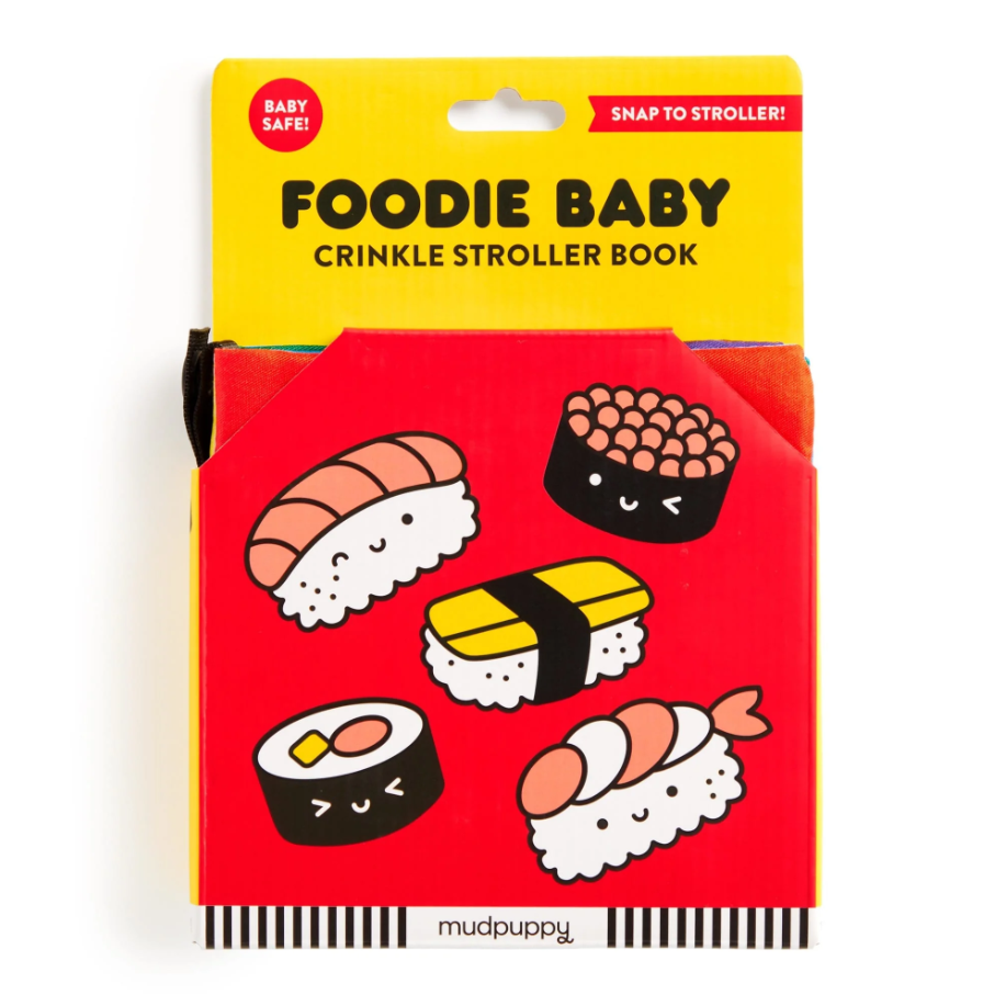 CRINKLE STROLLER BOOK FOODIE BABY