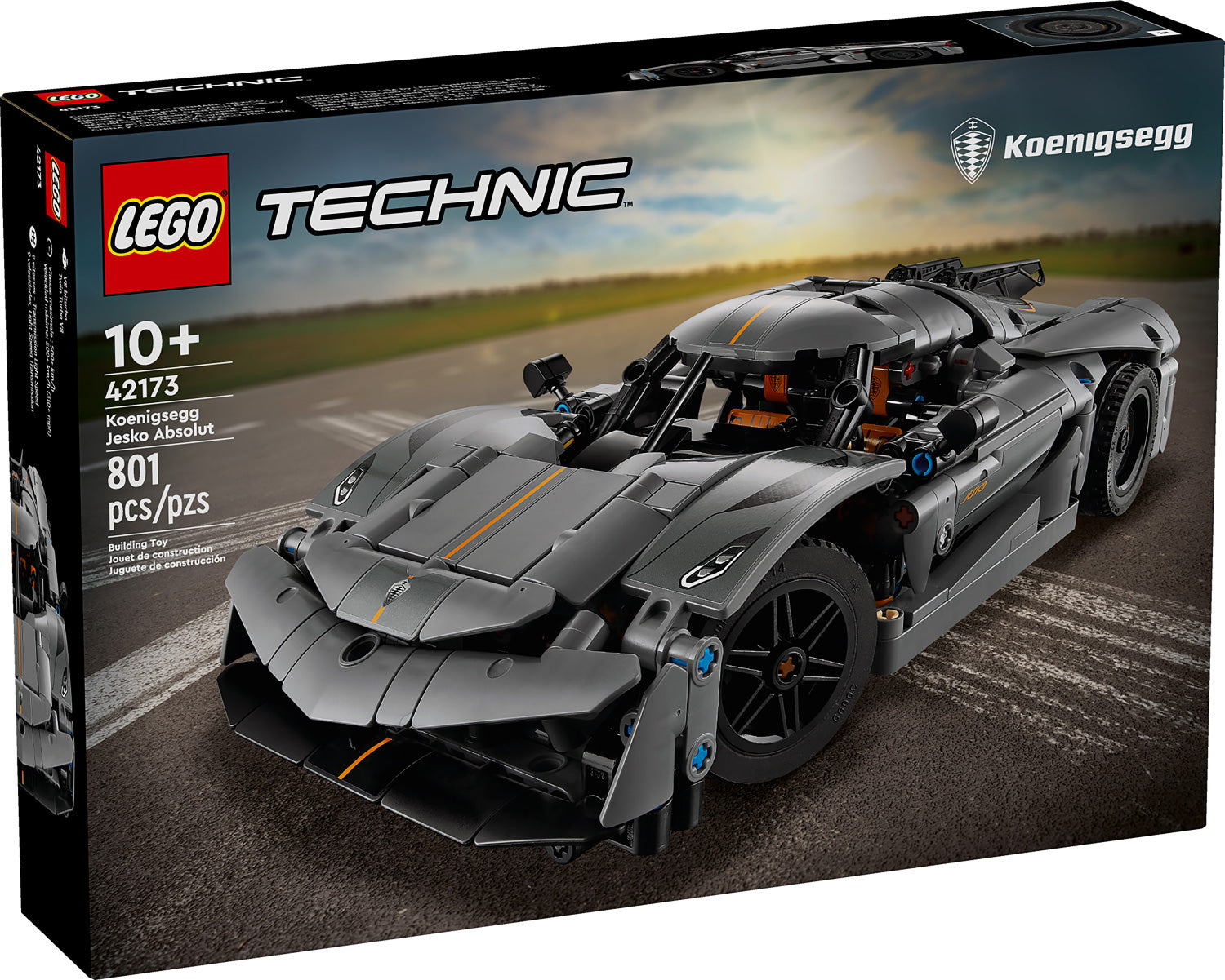 KOENIGSEGG JESKO ABSOLUT GRAY HYPERCAR TECHNIC LEGO