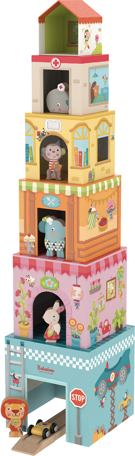 STACKING TOWER HOUSE GAME