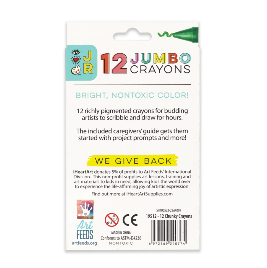 JUMBO CRAYONS 12 PC JR