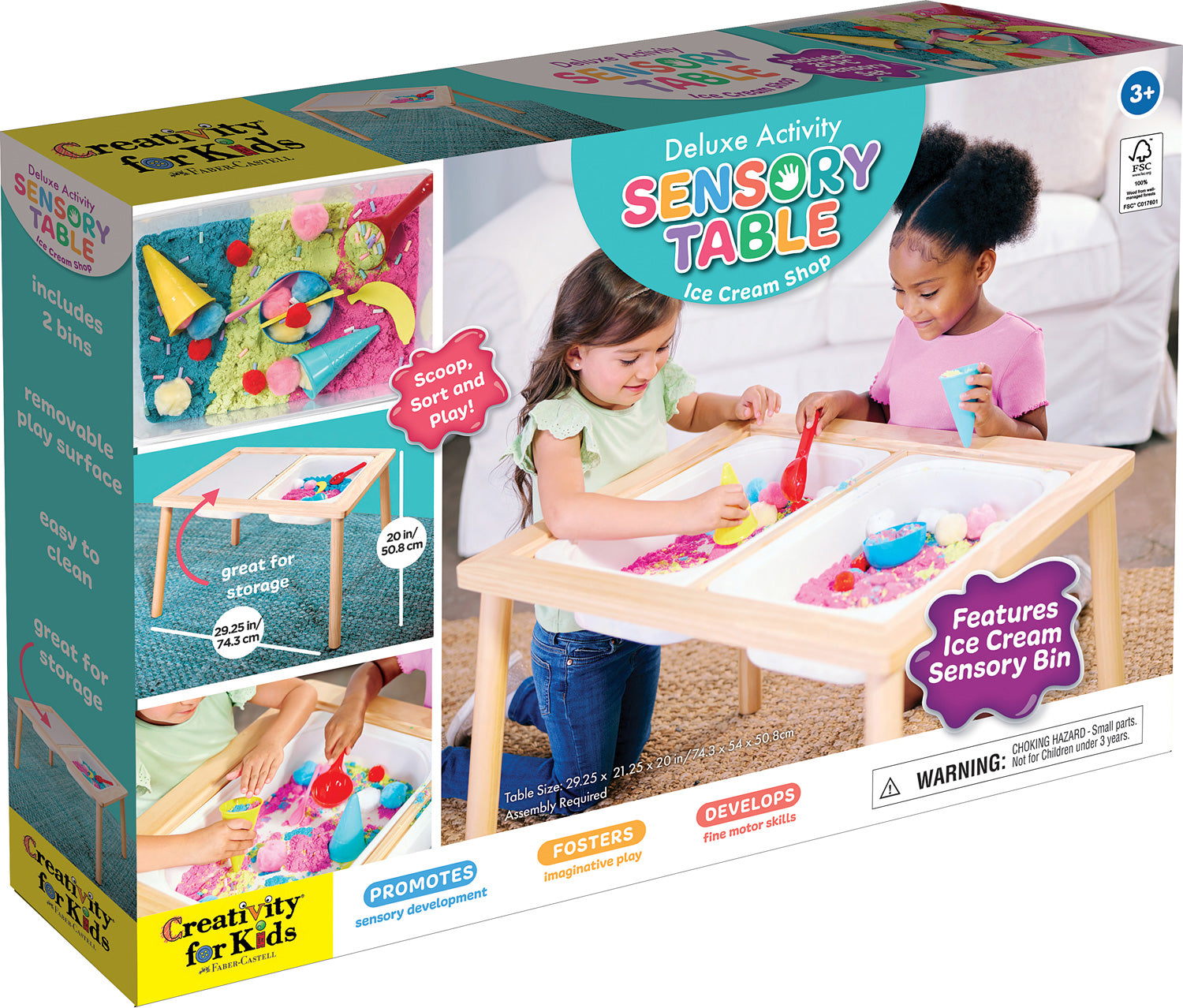 SENSORY TABLE ICE CREAM SHOP DELUXE