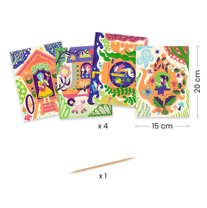 SCRATCH CARDS WACKY HOUSES