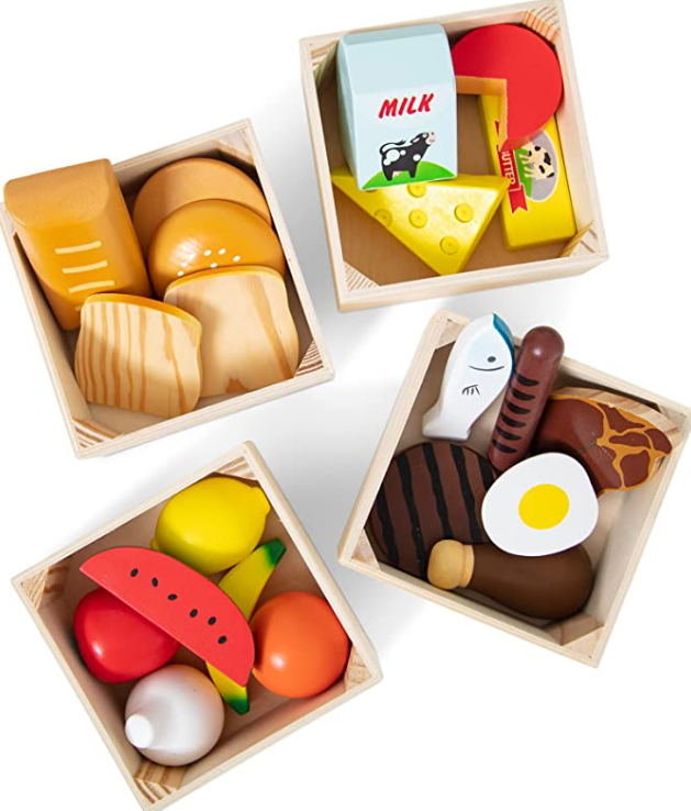 PLAY FOOD WOODEN 21 PC