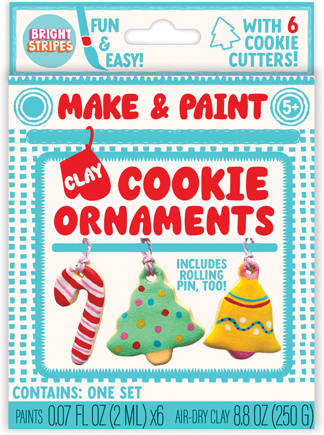 ORNAMENTS CLAY COOKIE MAKE & PAINT