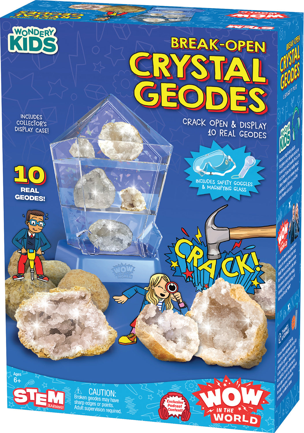 CRYSTAL GEODES BREAK OPEN WONDERY KIDS