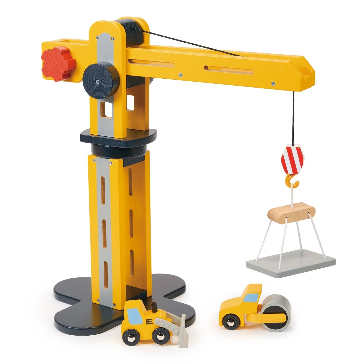CRANE BIG YELLOW WOODEN MENTARI