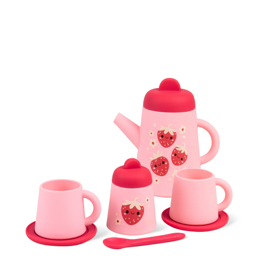 TEA SET STRAWBERRY PATCH SILICONE