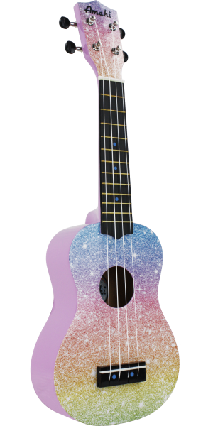 UKULELE RAINBOW GLITTER