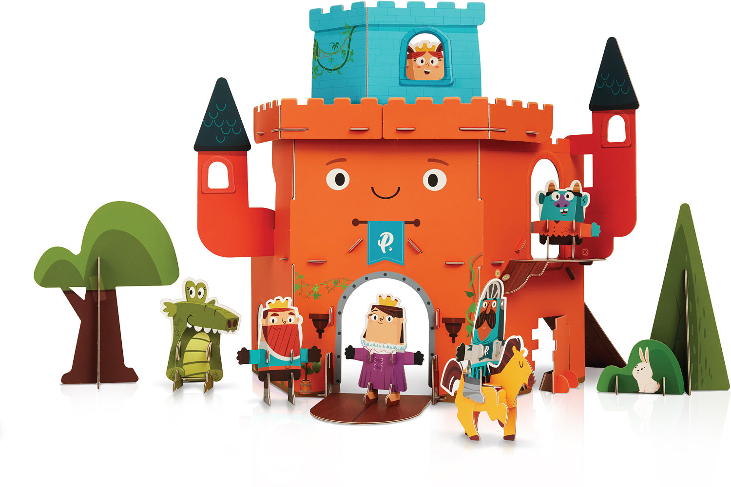 CASTLE PLAYSET DIY BUILD W STICKERS