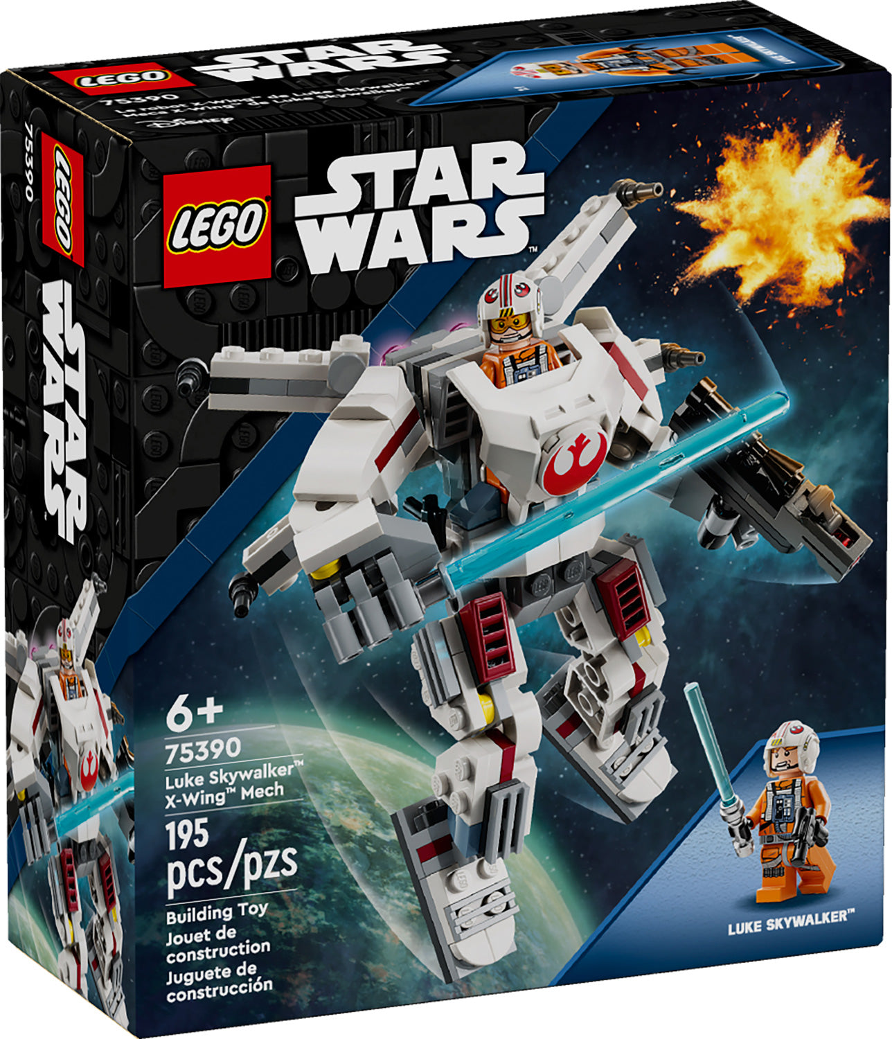 LUKE SKYWALKER X-WING MECH STAR WARS LEGO