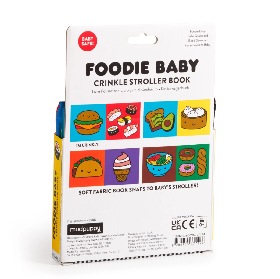 CRINKLE STROLLER BOOK FOODIE BABY