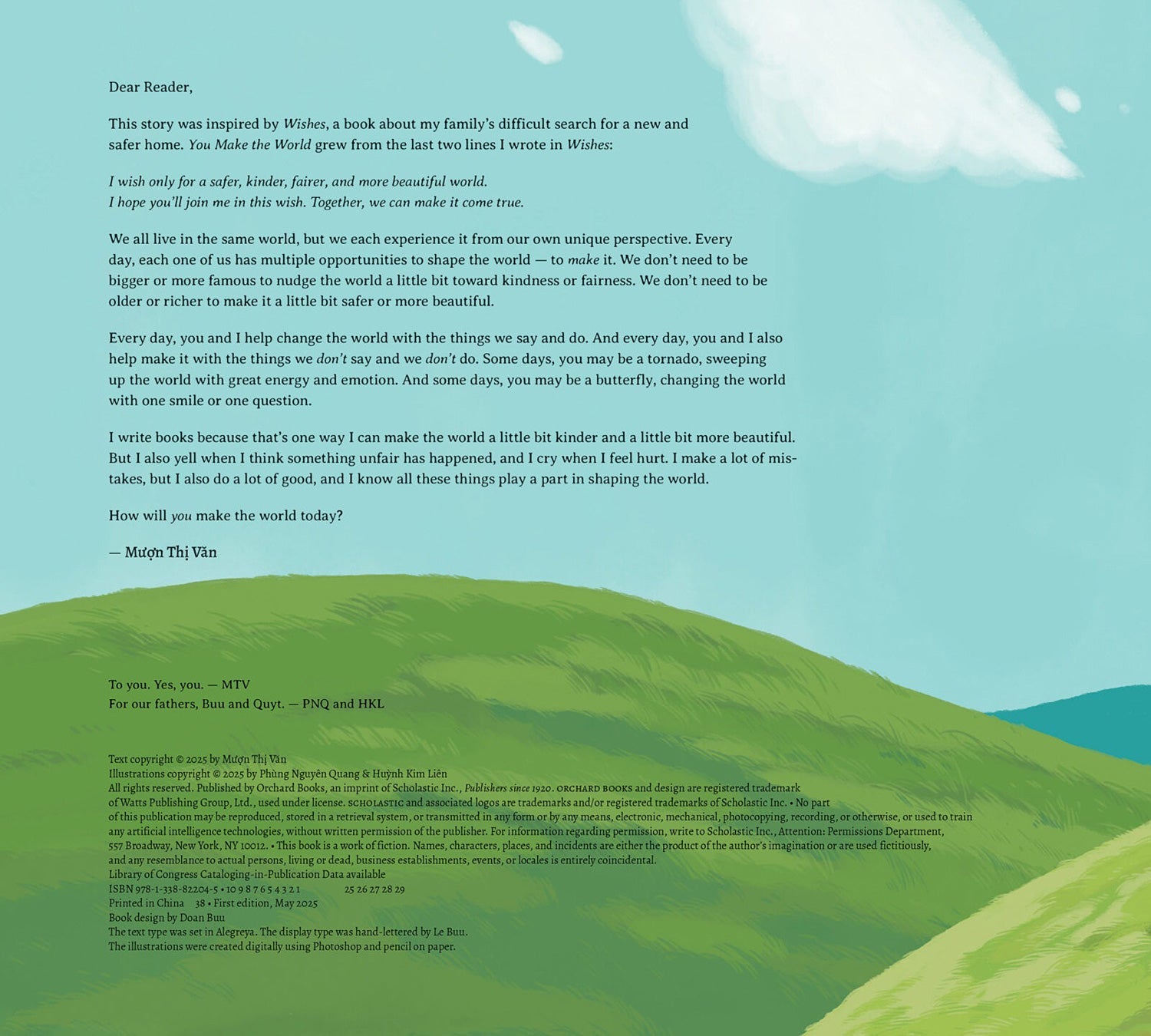 YOU MAKE THE WORLD  PHC