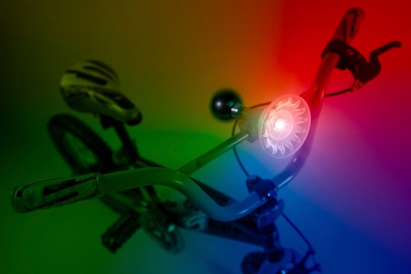 HORN LIGHTED SQUISH WHITE MULTICOLOR LEDS