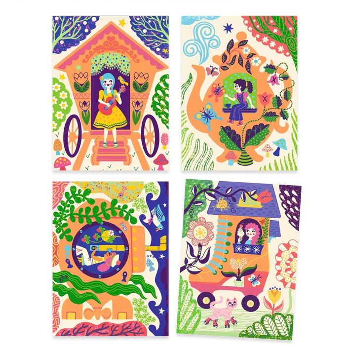 SCRATCH CARDS WACKY HOUSES