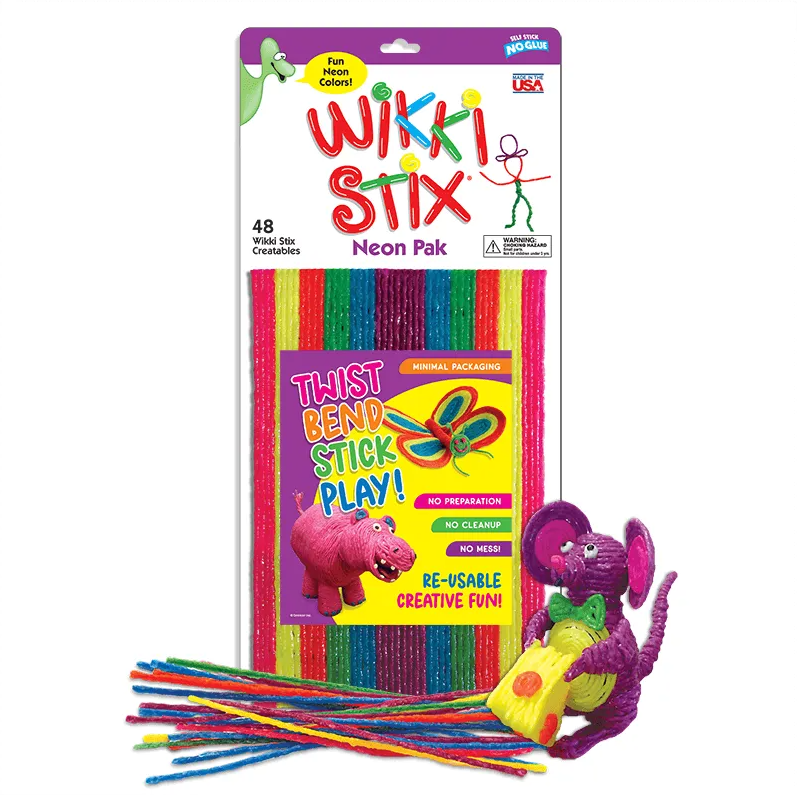 WIKKI STIX NEON 48 PC