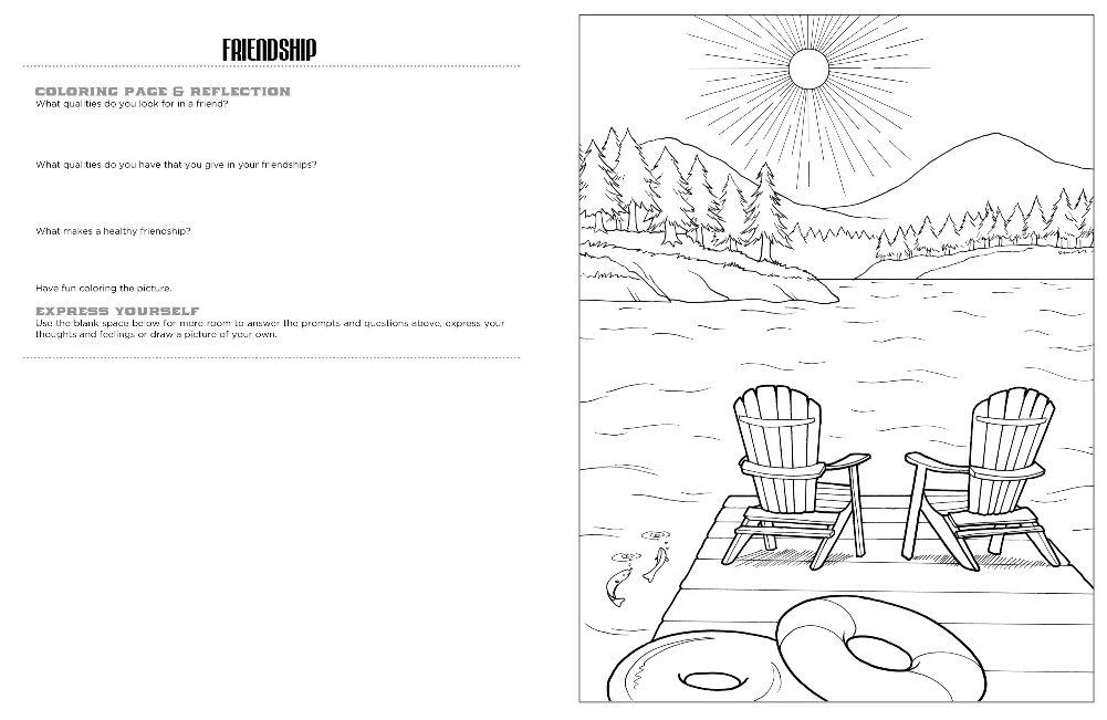 COLORING BOOK DISCOVER THE LAKE