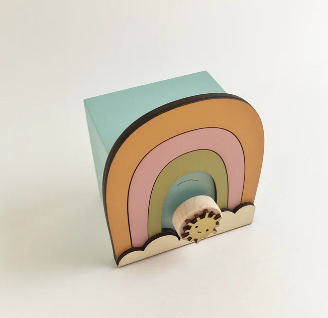 MUSIC BOX RAINBOW WOODEN