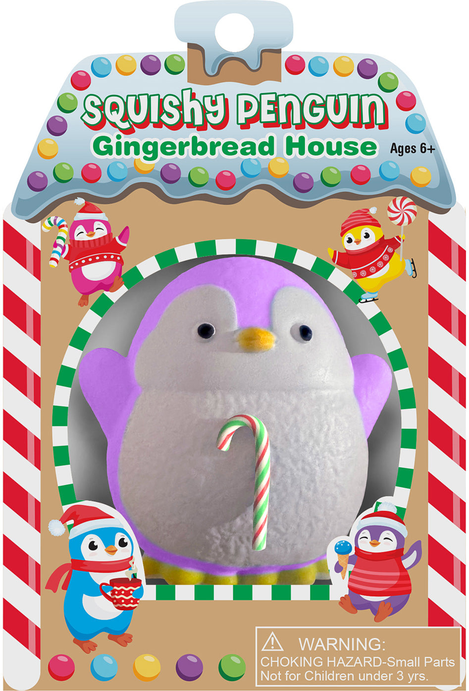 PENGUIN SQUISHY GINGERBREAD HOUSE