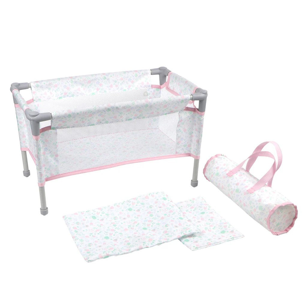 DOLL TRAVEL FOLDABLE CRIB/ PLAY PEN PINK