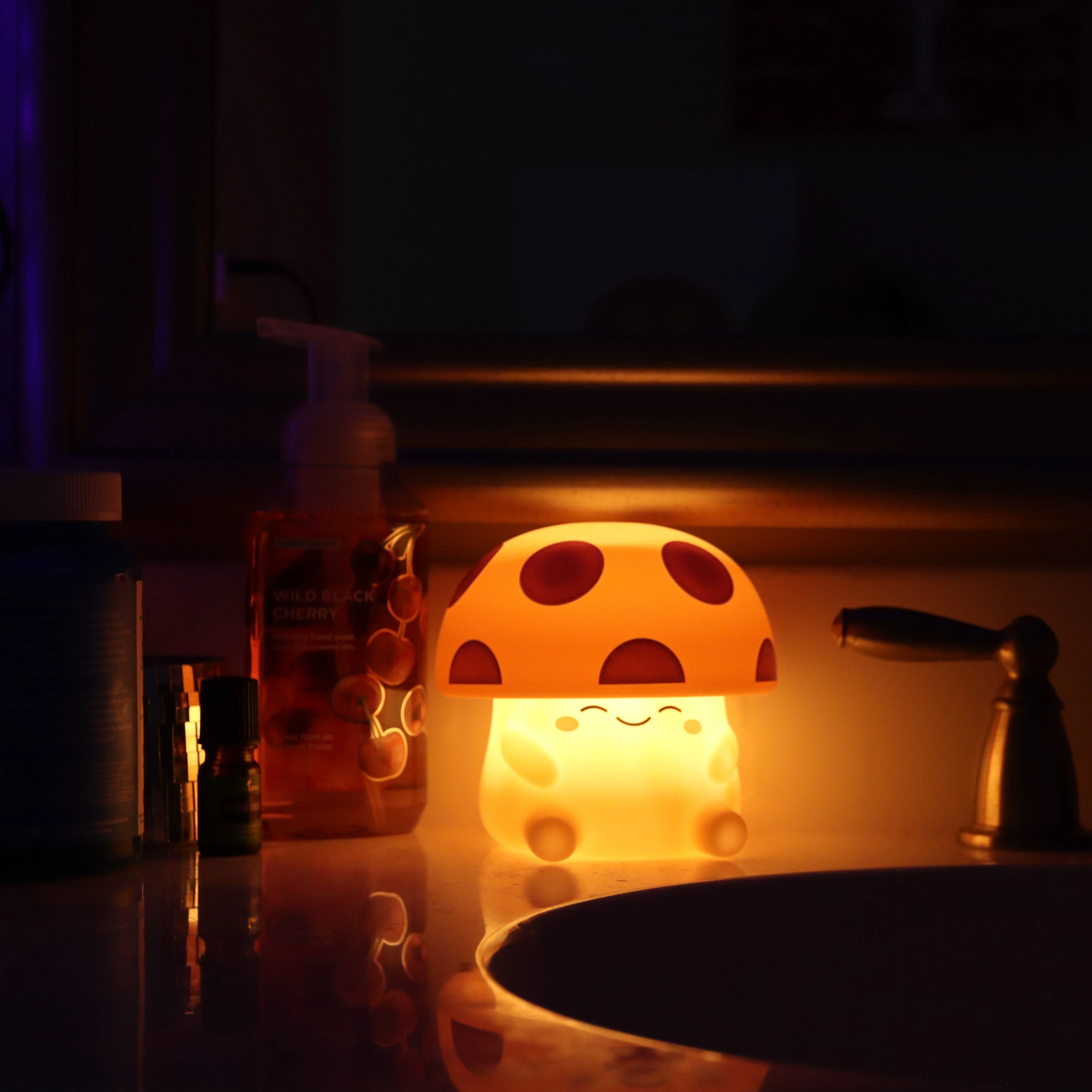 MUSHI AMBIENT SQUISHY MUSHROOM LIGHT ASST