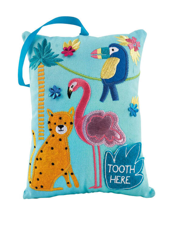 TOOTH FAIRY PILLOW JUNGLE SLOTH