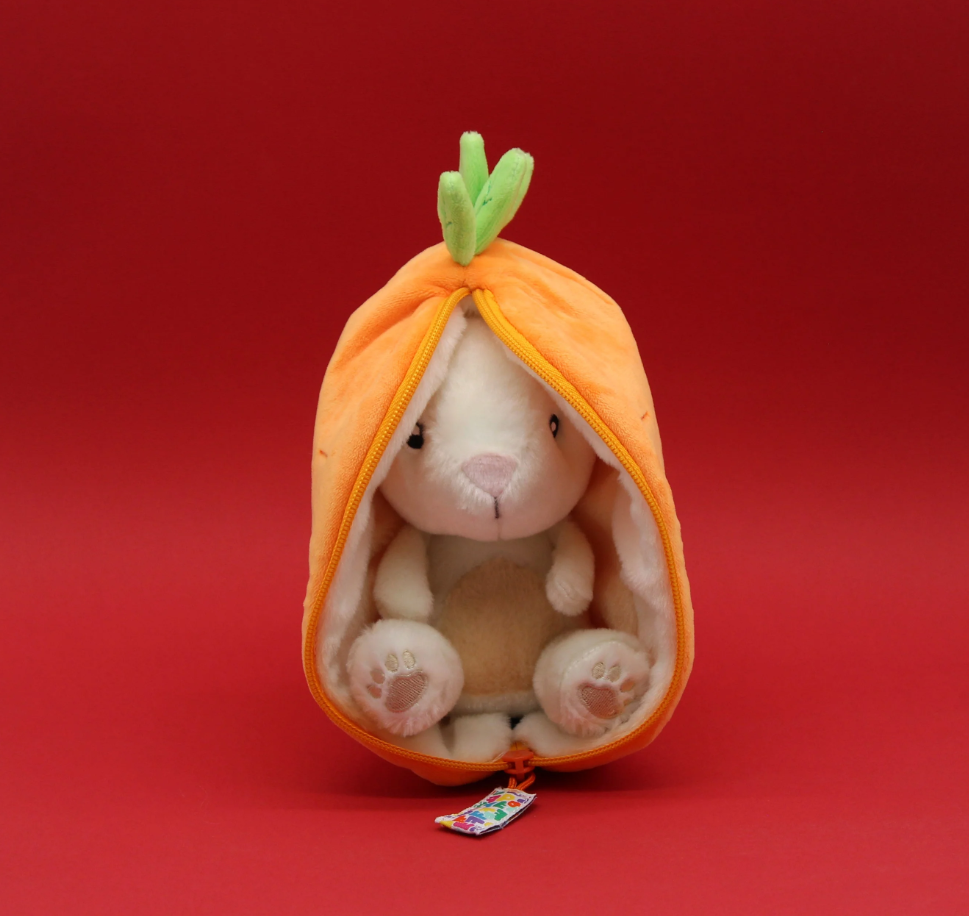BUNNY FLIPS INTO CARROT PLUSH