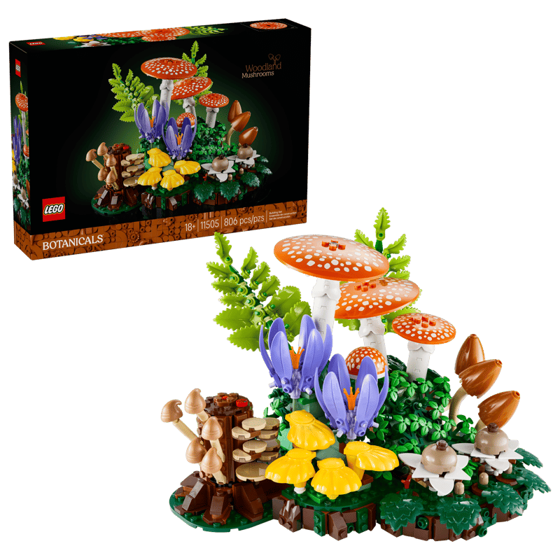 WOODLAND MUSHROOMS BOTANICALS LEGO