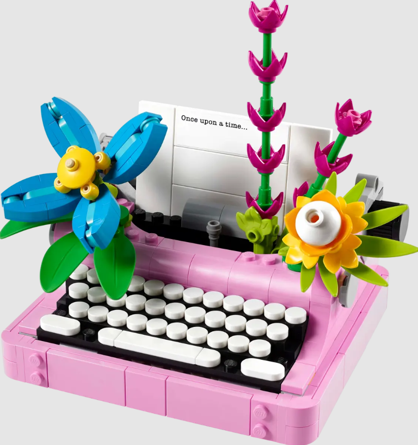 TYPEWRITER WITH FLOWERS CREATOR LEGO