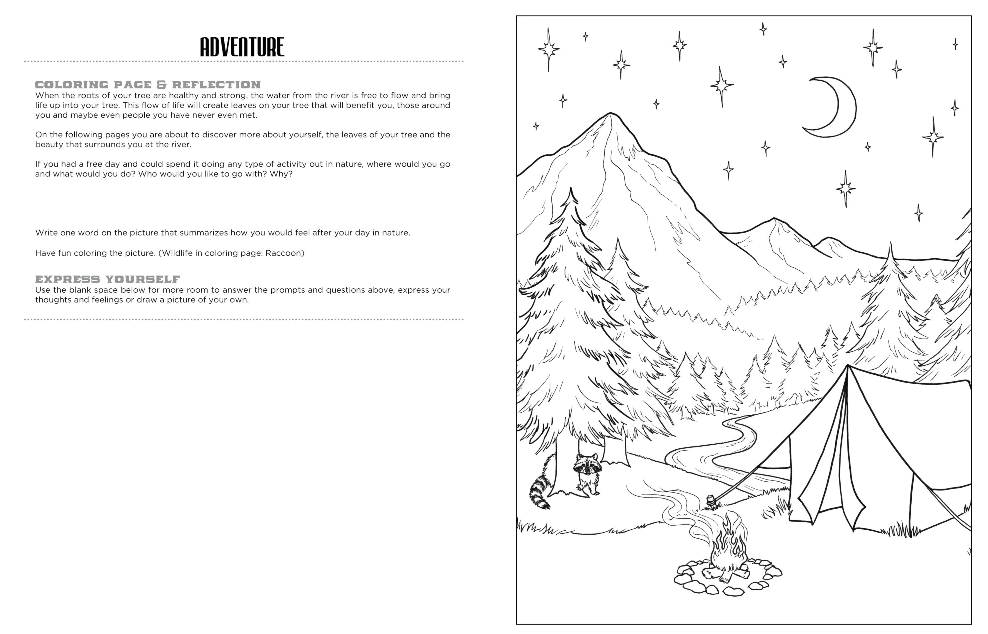 COLORING BOOK DISCOVER THE RIVER