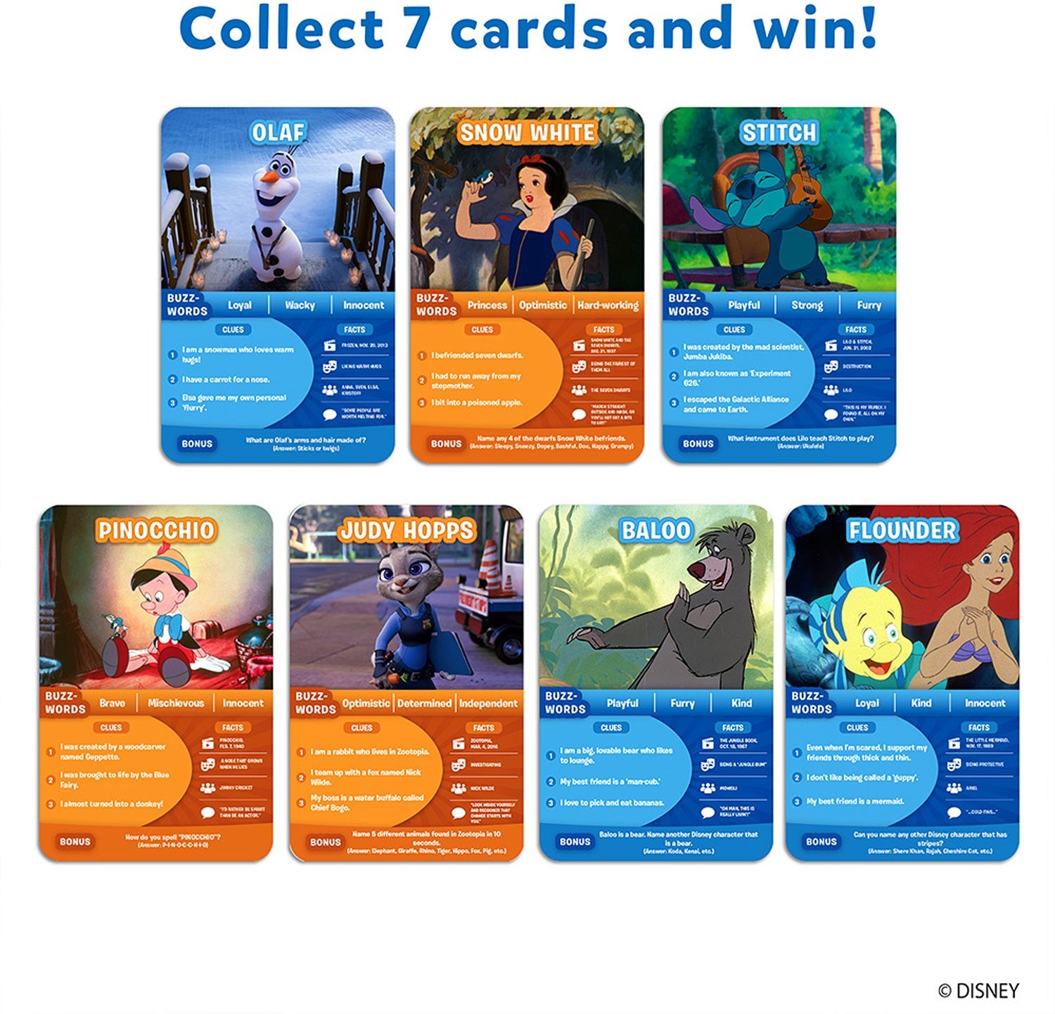 GUESS IN 10 DISNEY CARD GAME