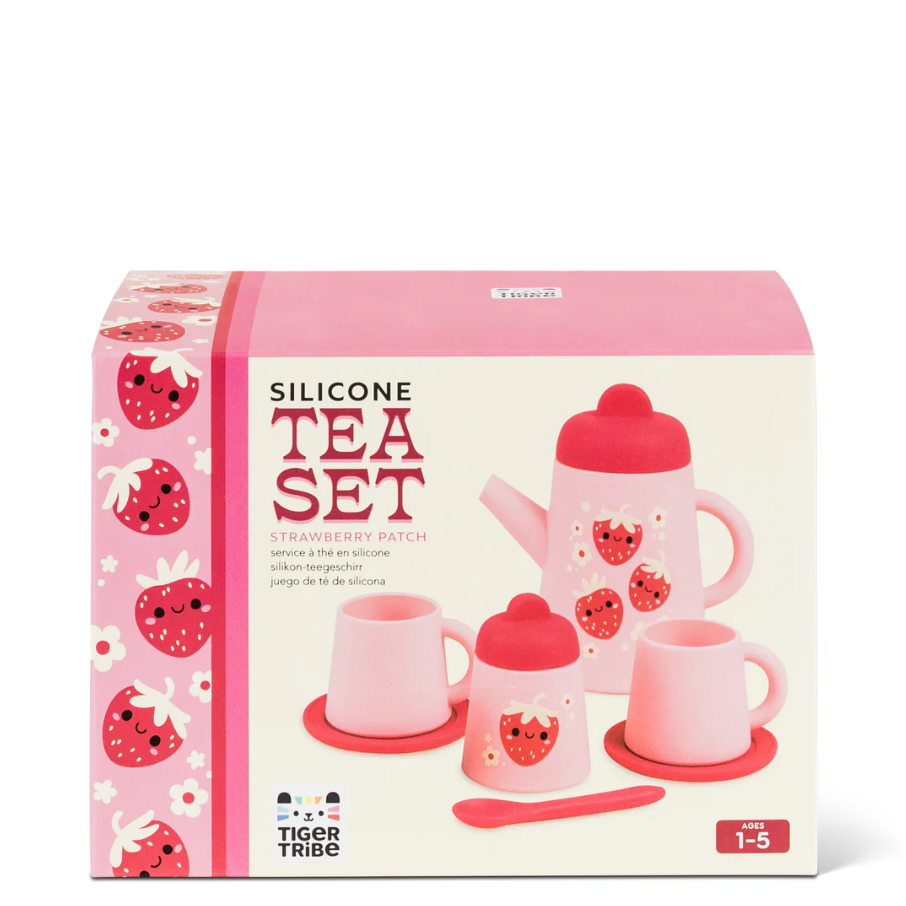 TEA SET STRAWBERRY PATCH SILICONE